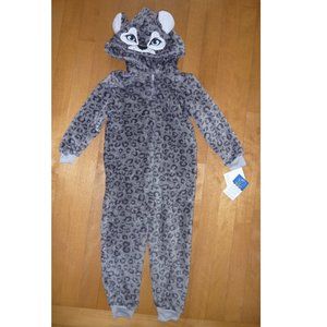 Tod Fleece SNOW LEOPARD Sleeper 1 pc Pajama 3T